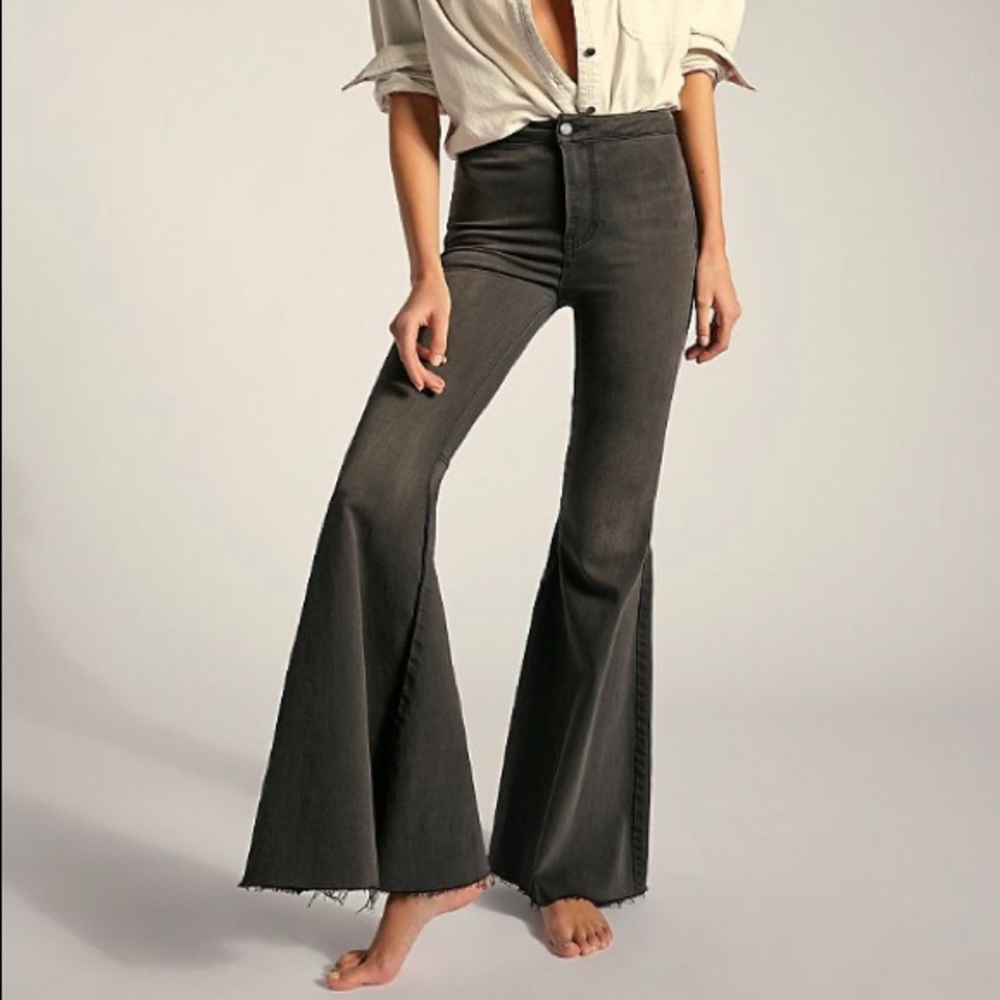 NWOT Free People Just Float On Flare Jeans